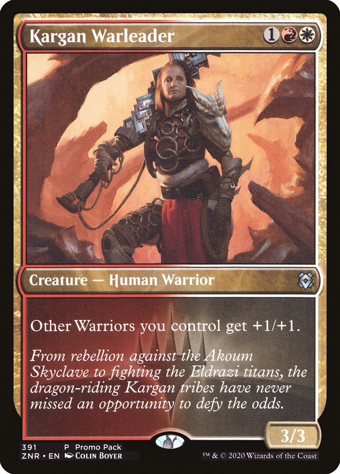 Kargan Warleader (Promo Pack) [Zendikar Rising Promos] (ZNR 391)