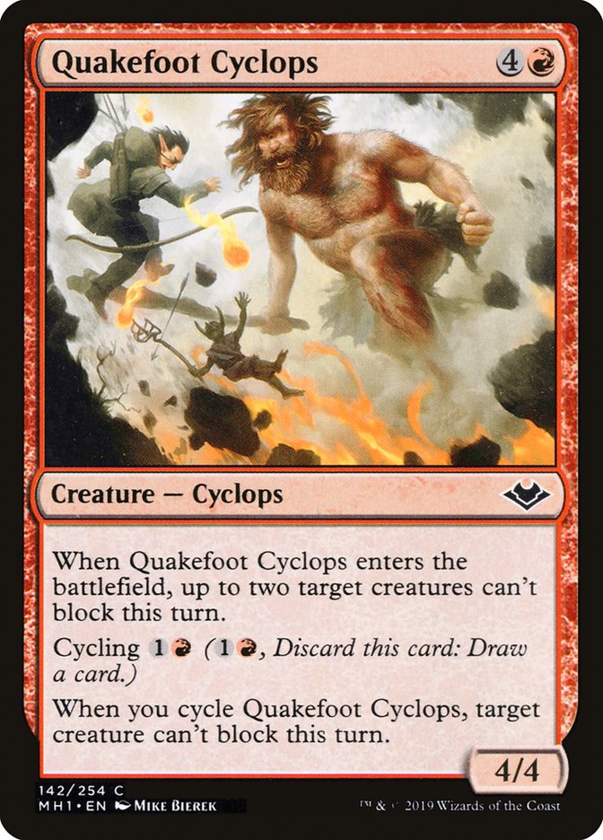 Quakefoot Cyclops [Modern Horizons] (MH1 142)