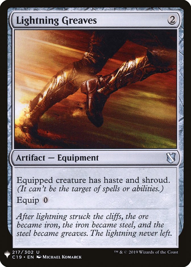 Lightning Greaves [Mystery Booster] (MB1 1600)