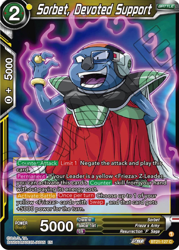Sorbet, Devoted Support (BT21-127) [ZENKAI Series: Set 04]