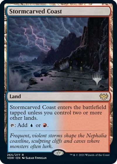 Stormcarved Coast (Promo Pack) [Innistrad: Crimson Vow Promo Pack] (PVOW 265)