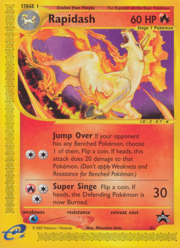 Rapidash (51) [Wizards: Black Star Promos]