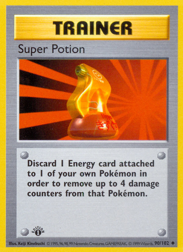 Super Potion (90/102) [Base Set 1st Edition]