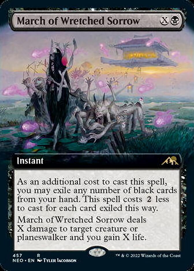 March of Wretched Sorrow (Extended) [Kamigawa: Neon Dynasty] (NEO 457)