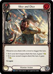 Slice and Dice (Red) [EVR057] 1st Edition Rainbow Foil