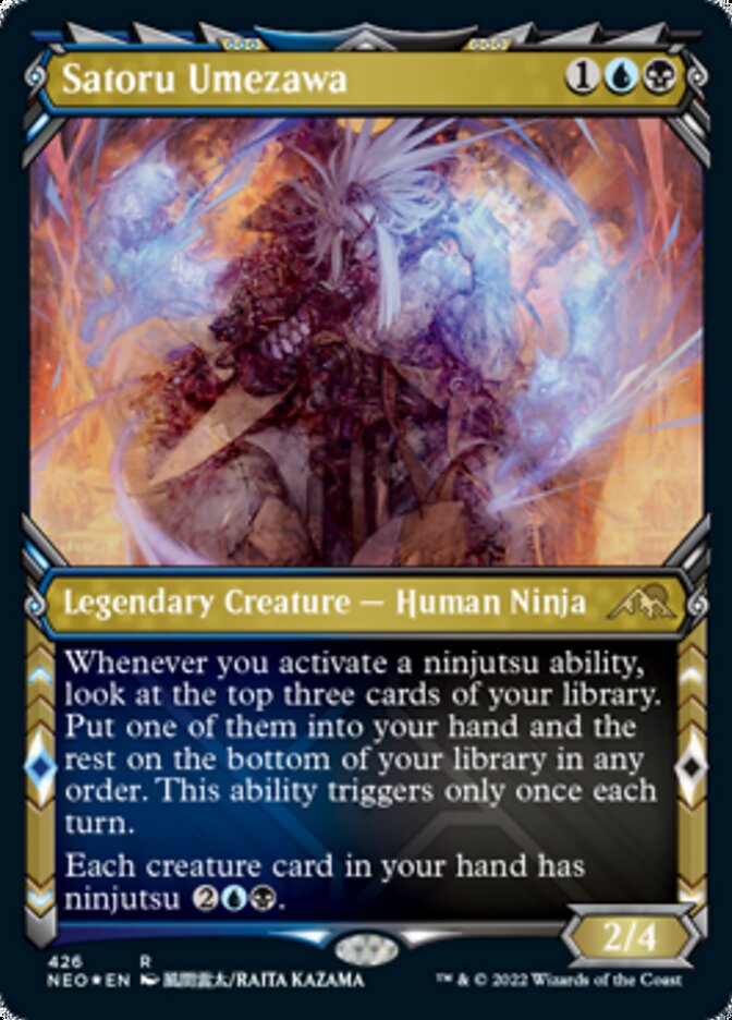 Satoru Umezawa (Showcase) (Foil Etched) [Kamigawa: Neon Dynasty] (NEO 426)