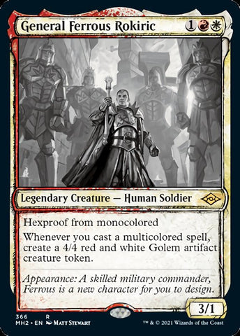 General Ferrous Rokiric (Sketch) [Modern Horizons 2] (MH2 366)