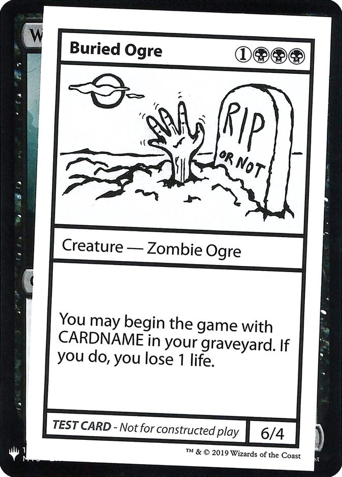 Buried Ogre [Mystery Booster Playtest Cards] (CMB1 36)