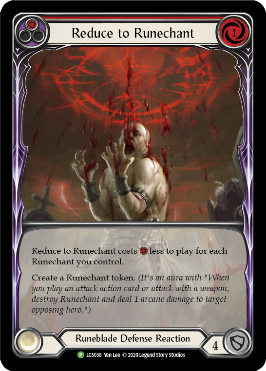 Reduce to Runechant (Red) [LGS038] Rainbow Foil