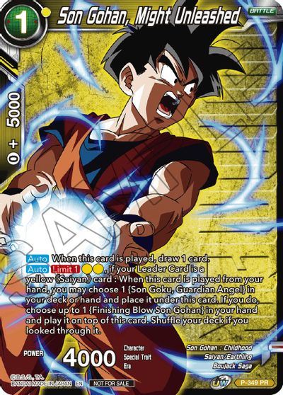 Son Gohan, Might Unleashed (Winner Stamped) [P-349]