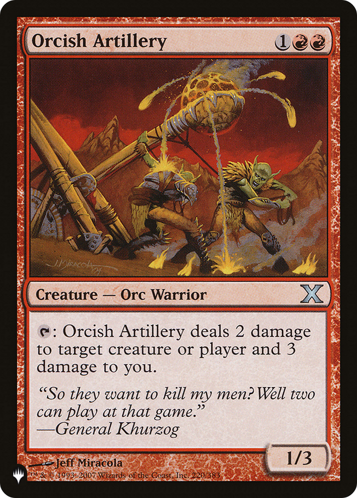 Orcish Artillery [The List] (L10E 220)