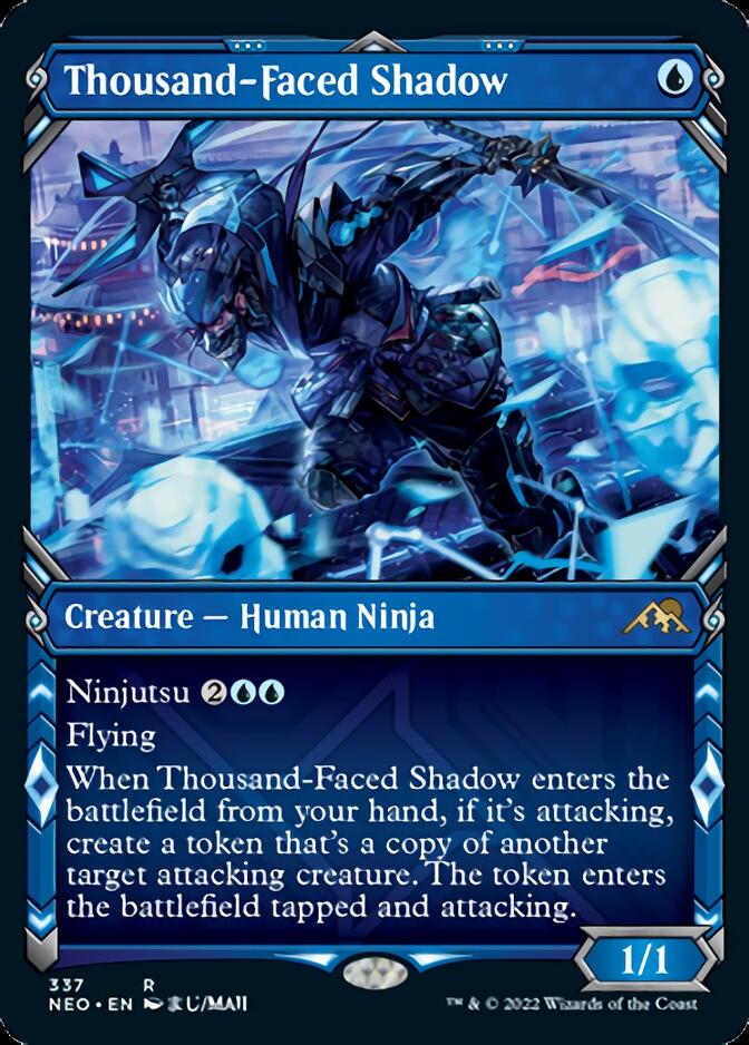 Thousand-Faced Shadow (Showcase Ninja) [Kamigawa: Neon Dynasty] (NEO 337)
