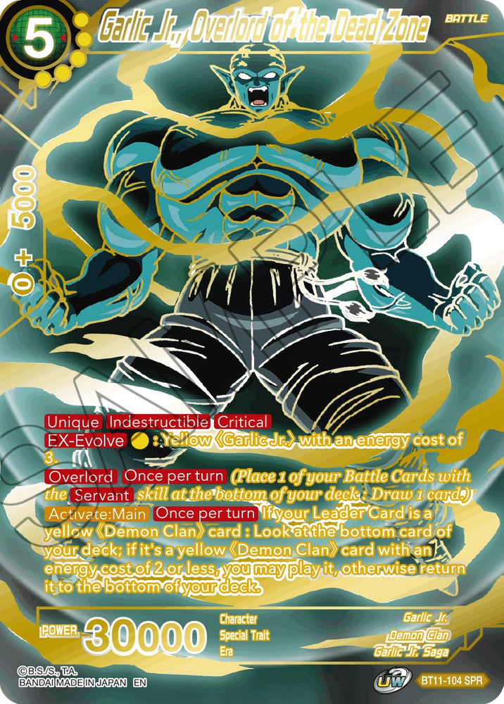 Garlic Jr., Overlord of the Dead Zone (SPR) [BT11-104]