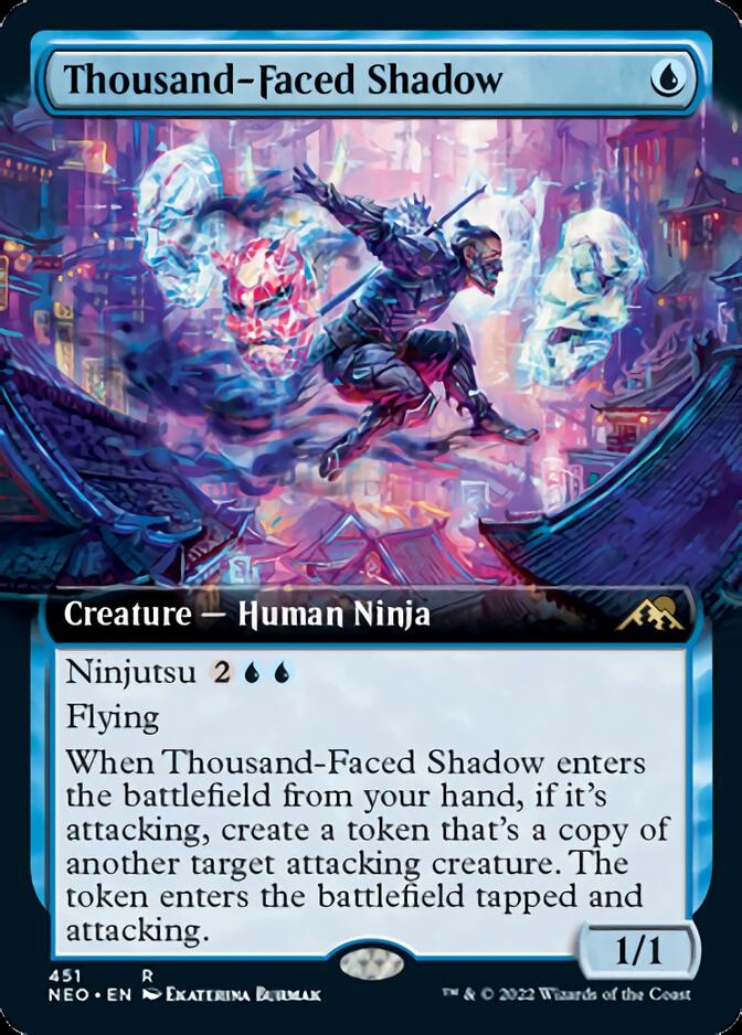 Thousand-Faced Shadow (Extended) [Kamigawa: Neon Dynasty] (NEO 451)