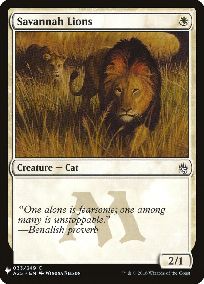 Savannah Lions [Mystery Booster] (MB1 218)
