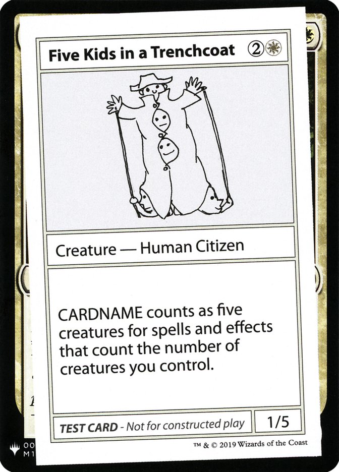 Five Kids in a Trenchcoat [Mystery Booster Playtest Cards] (CMB1 5)