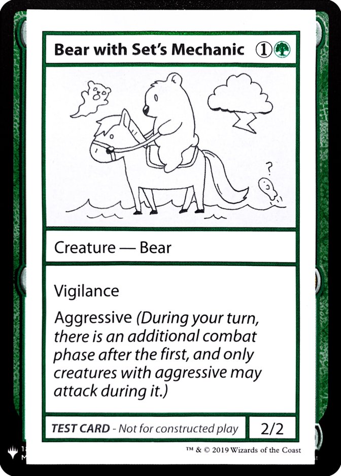 Bear with Set's Mechanic [Mystery Booster Playtest Cards] (CMB1 71)