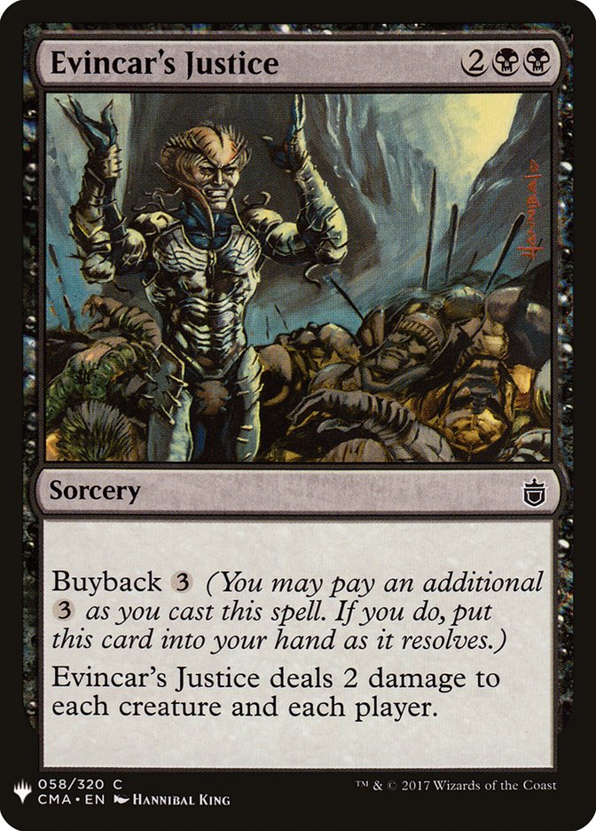 Evincar's Justice [Mystery Booster] (MB1 649)