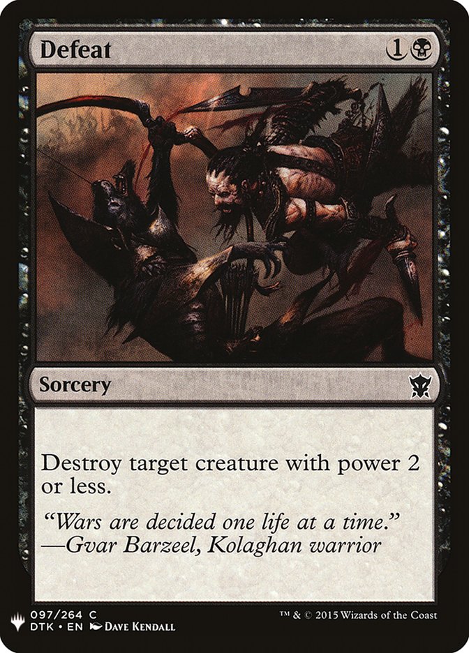 Defeat [Mystery Booster] (MB1 619)