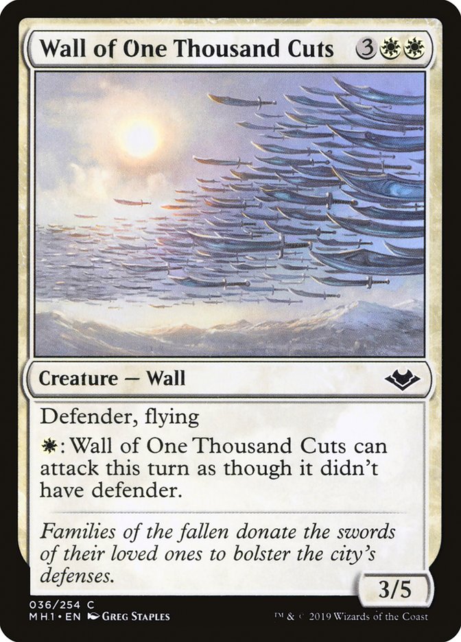 Wall of One Thousand Cuts [Modern Horizons] (MH1 36)