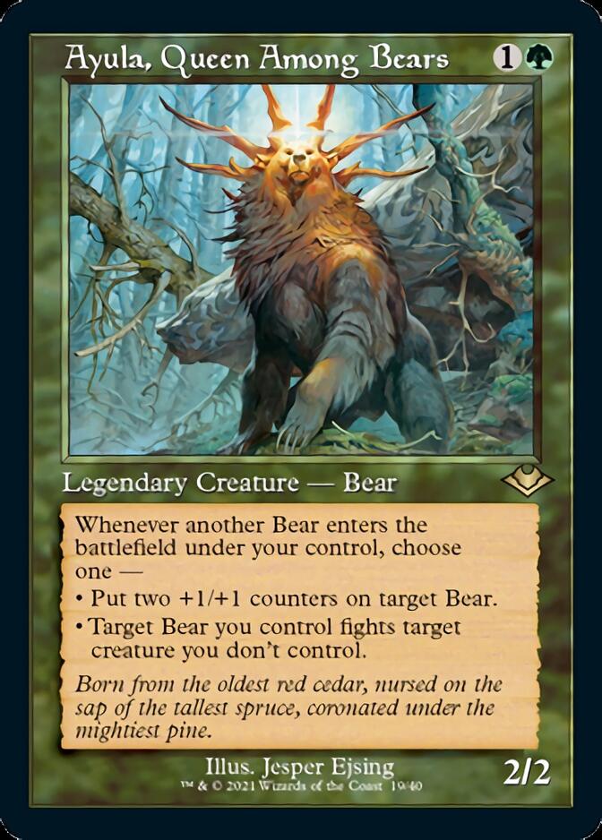 Ayula, Queen Among Bears (Retro Etched Foil) [Modern Horizons 2] (H1R 19)