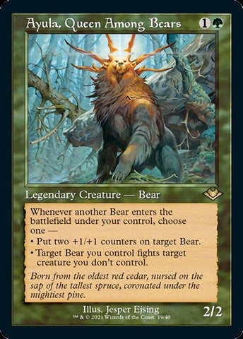 Ayula, Queen Among Bears (Retro Etched Foil) [Modern Horizons 2] (H1R 19)