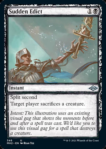 Sudden Edict (Sketch) [Modern Horizons 2] (MH2 346)