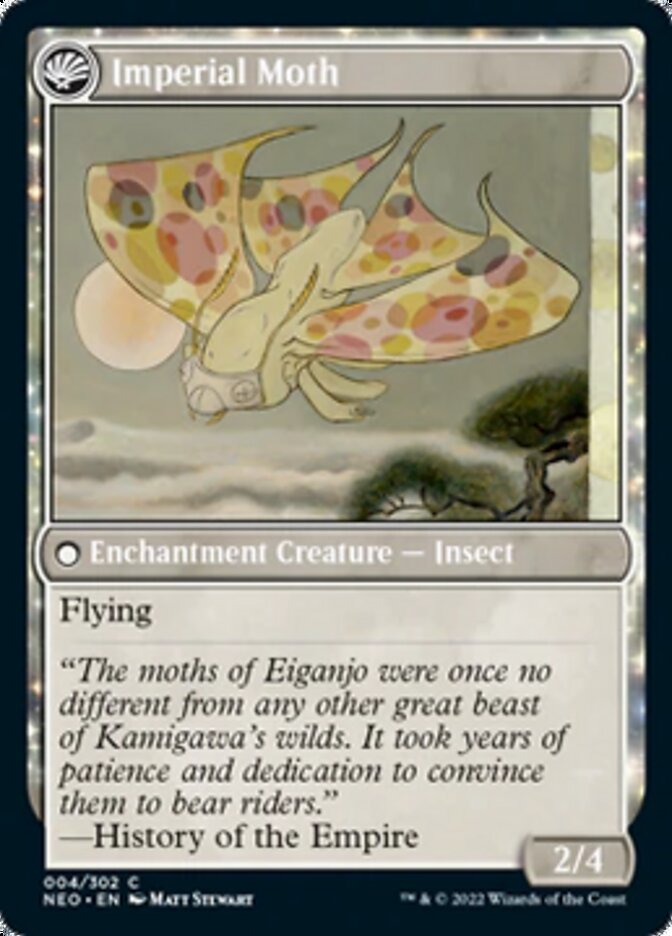 Befriending the Moths // Imperial Moth [Kamigawa: Neon Dynasty] (NEO 4)