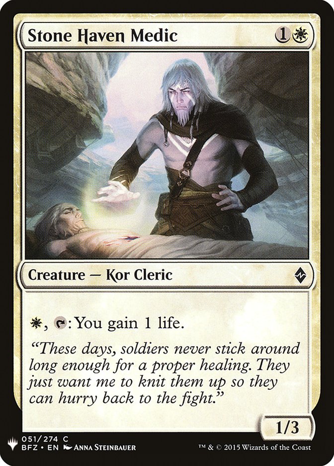 Stone Haven Medic [Mystery Booster] (MB1 248)
