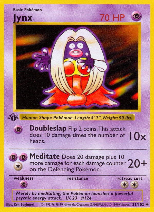 Jynx (31/102) [Base Set 1st Edition]