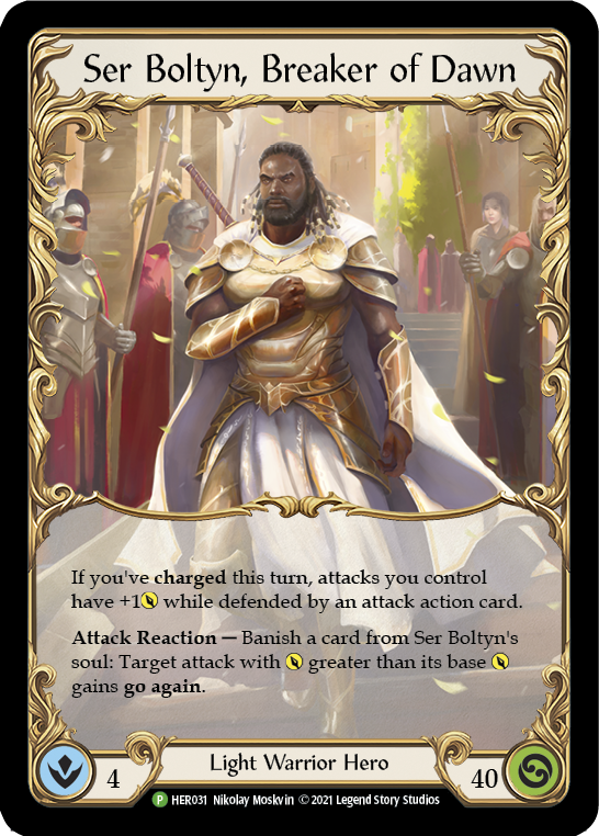 Ser Boltyn, Breaker of Dawn [HER031] Cold Foil