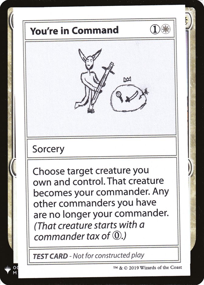 You're In Command [Mystery Booster Playtest Cards] (CMB1 15)