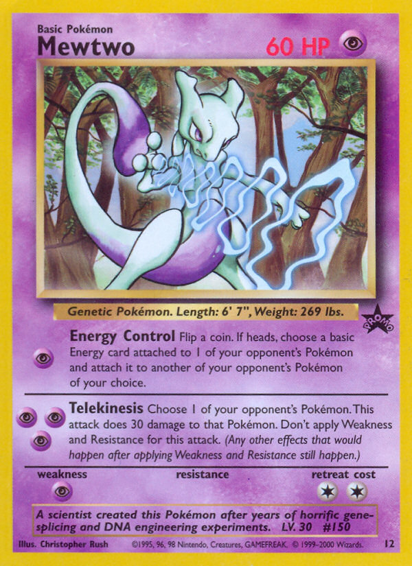 Mewtwo (12) [Wizards: Black Star Promos]