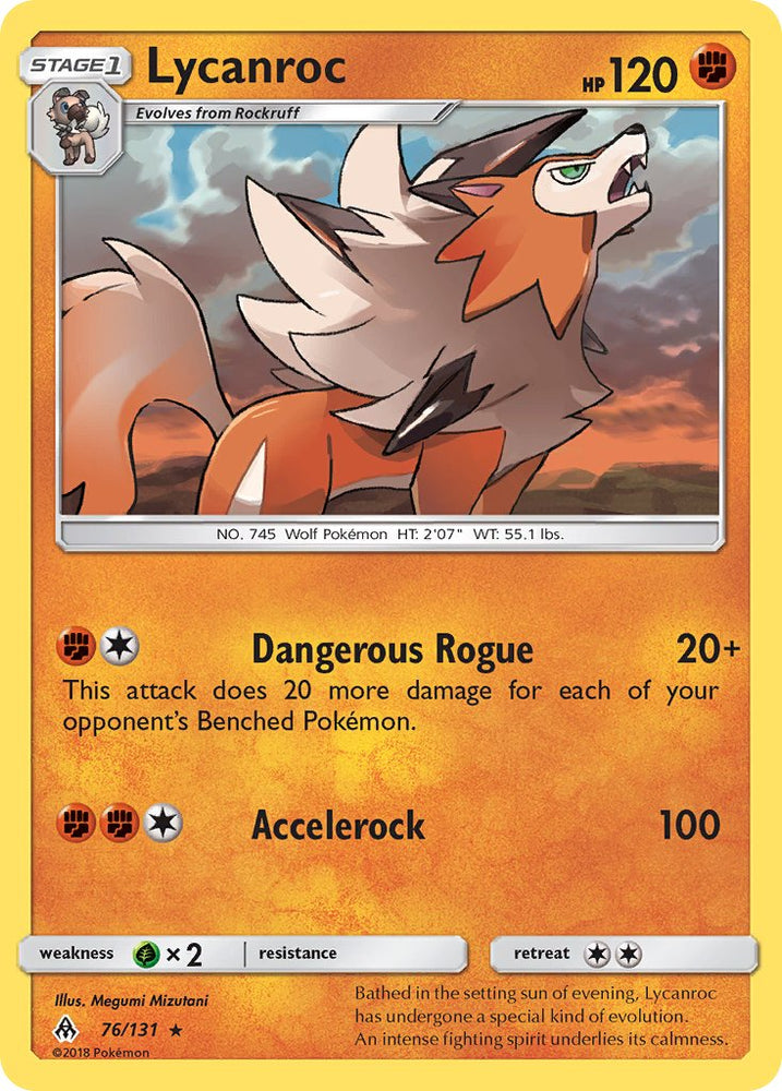 Lycanroc (SM Forbidden Light) (76/133) [Theme Deck Exclusives]
