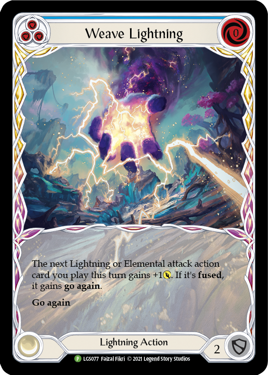 Weave Lightning (Blue) [LGS077] Rainbow Foil