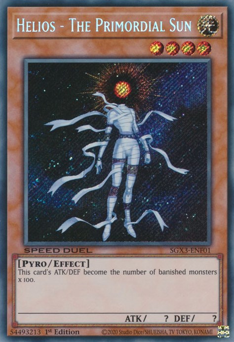 Helios - The Primordial Sun (Secret Rare) [SGX3-ENF01] Secret Rare