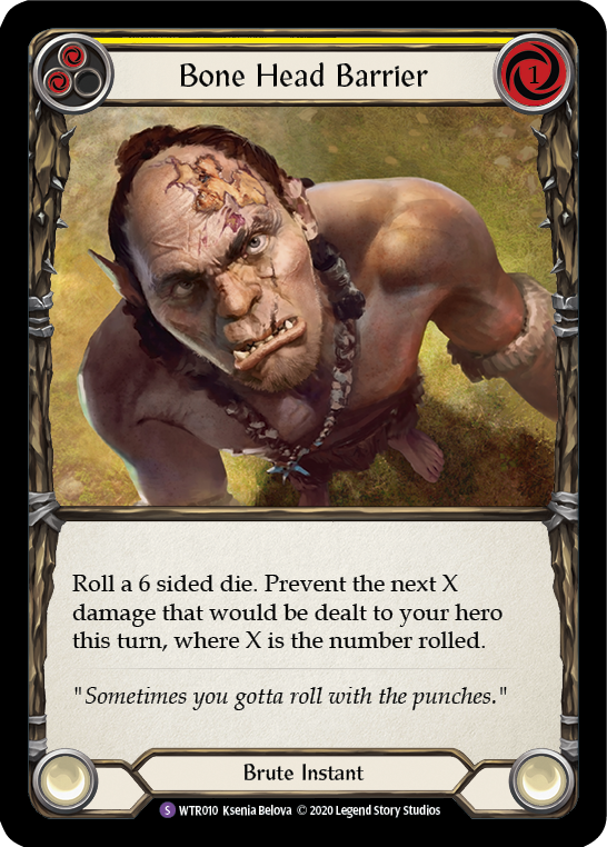 Bone Head Barrier [WTR010] Unlimited Rainbow Foil