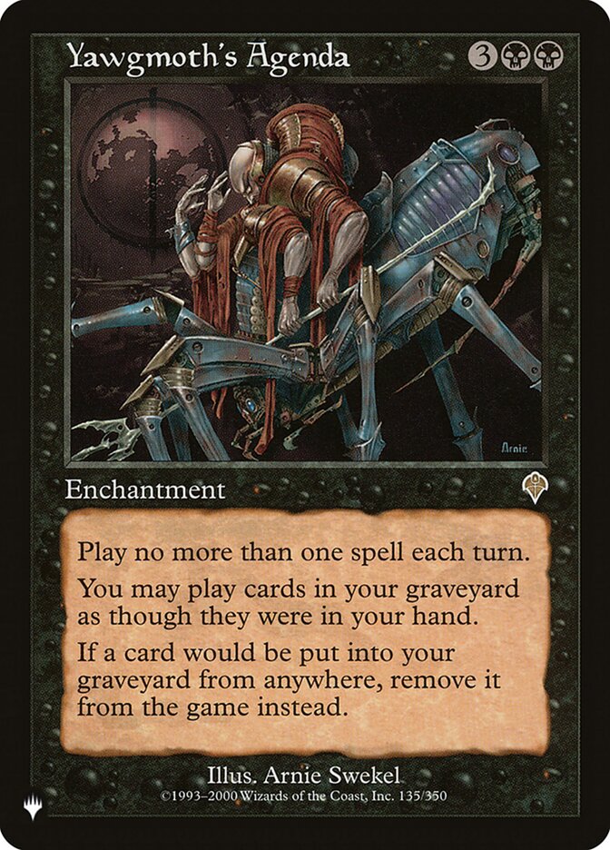 Yawgmoth's Agenda [The List] (LINV 135)