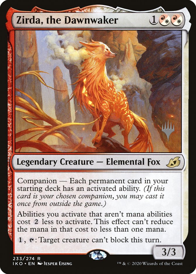 Zirda, the Dawnwaker (Promo Pack) [Ikoria: Lair of Behemoths Promos] (PIKO 233P)