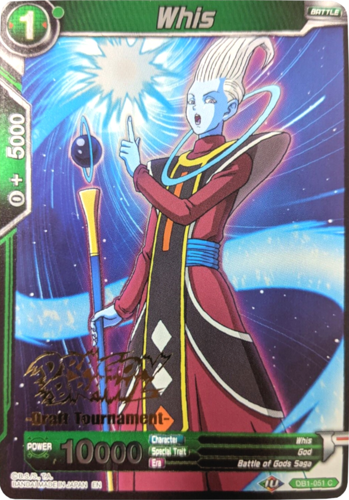 Whis (Dragon Brawl Draft Tournament Gold Stamped) [DB1-051]
