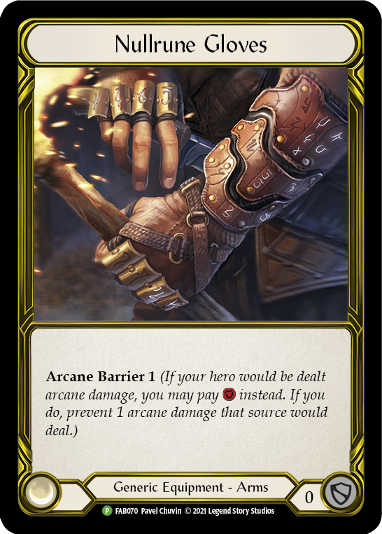 Nullrune Gloves [FAB070] (Promo)  Cold Foil
