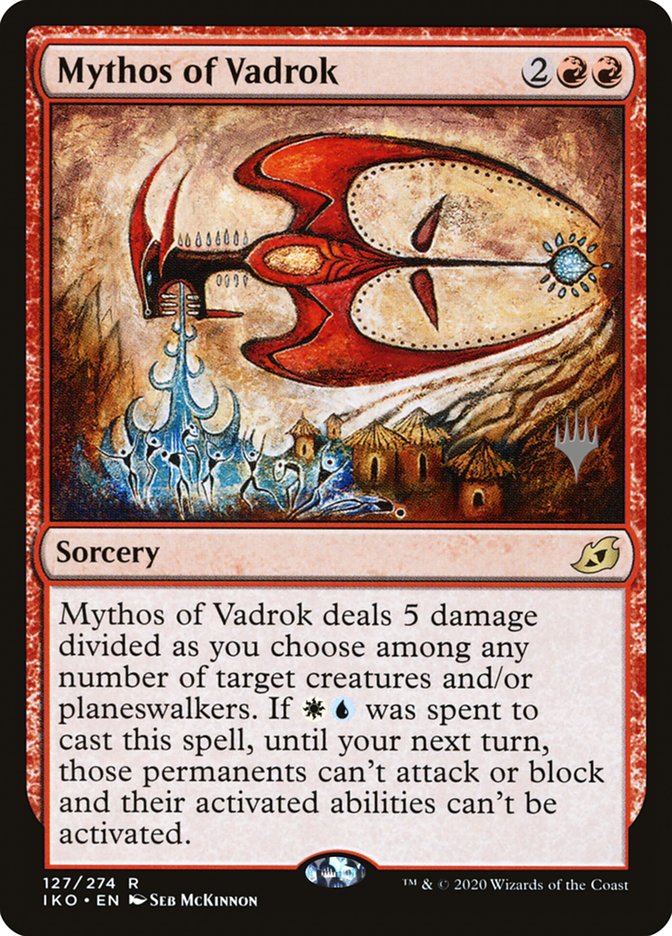 Mythos of Vadrok (Promo Pack) [Ikoria: Lair of Behemoths Promos] (PIKO 127P)