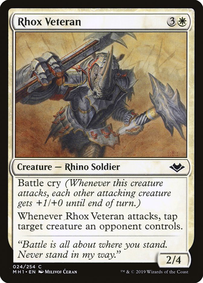Rhox Veteran [Modern Horizons] (MH1 24)