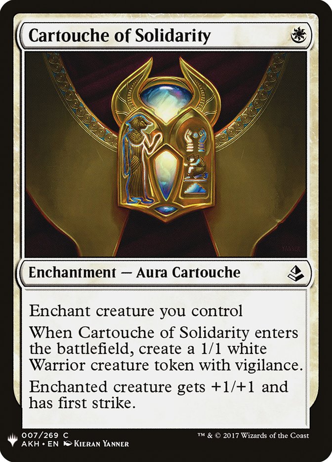 Cartouche of Solidarity [Mystery Booster] (MB1 45)