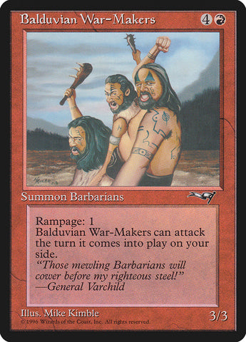 Balduvian War-Makers (Treeline Background) [Alliances] (ALL 66A)