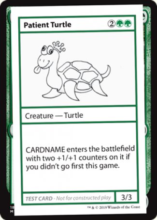 Patient Turtle (2021 Edition) [Mystery Booster Playtest Cards] (CMB1 82)