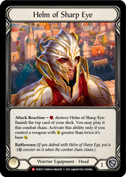 Helm of Sharp Eye [EVR053] 1st Edition Cold Foil