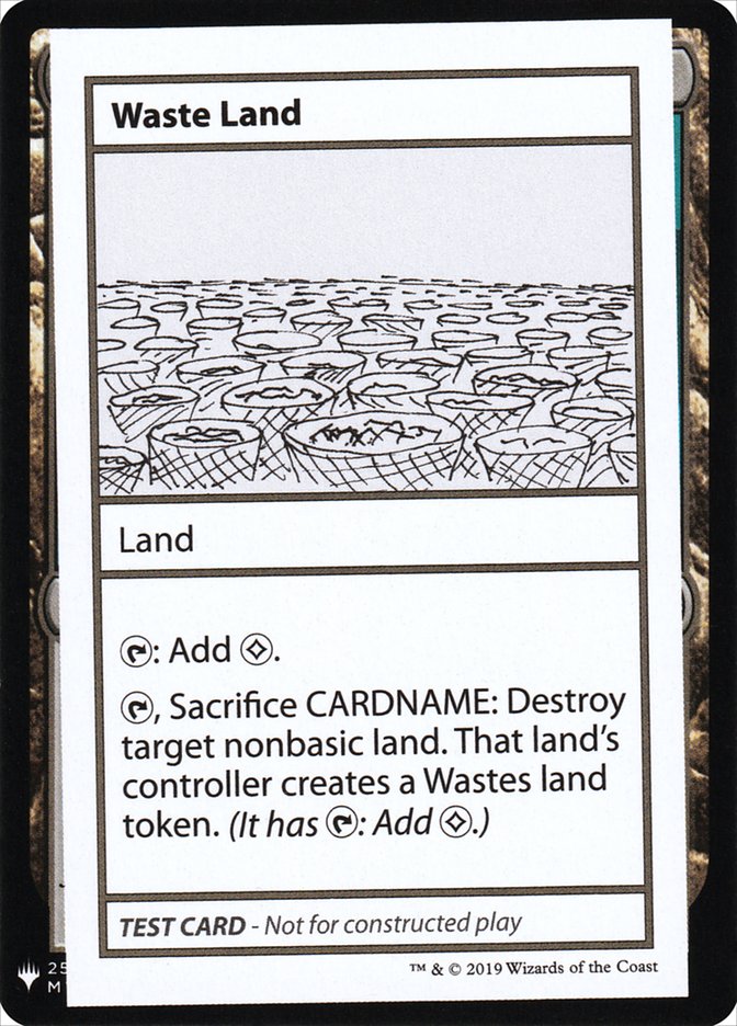 Waste Land [Mystery Booster Playtest Cards] (CMB1 121)