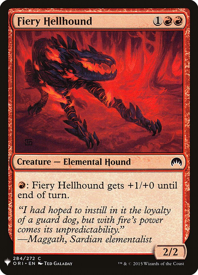 Fiery Hellhound [Mystery Booster] (MB1 924)