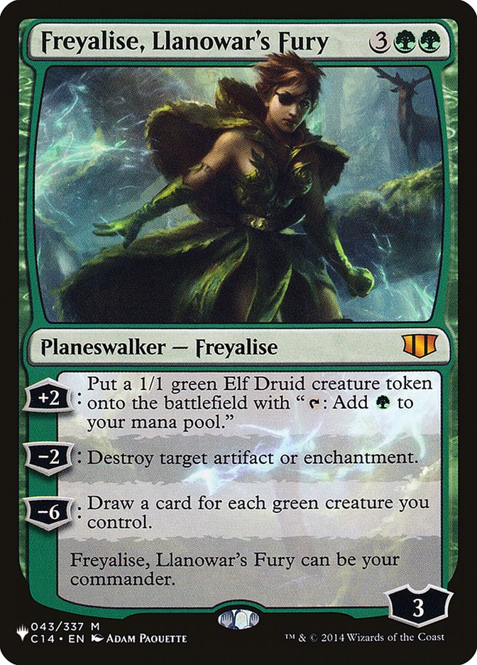 Freyalise, Llanowar's Fury [The List] (LC14 43)